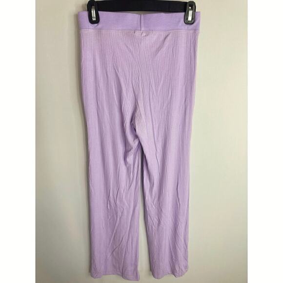 Jonathan Simkhai Celia Ribbed Knit Wide Leg Pants in Lavender SMALL‎ NWT - Picture 9 of 13